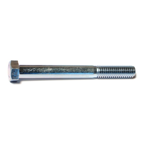 Midwest Fastener Grade 5, 7/16"-14 Hex Head Cap Screw, Zinc Plated Steel, 4 in L, 6 PK 60068 - main